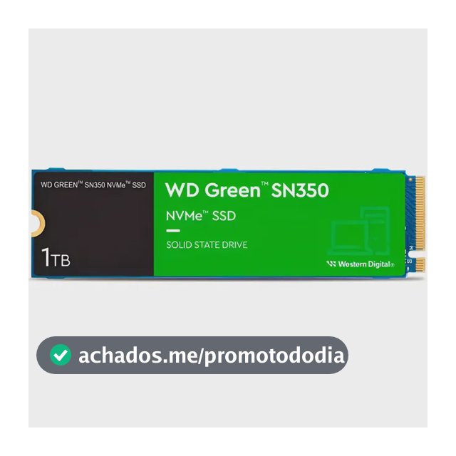 Ssd 1tb Western Digital Green Sn350 Nvme, Gen3, M.2 2280 Azul