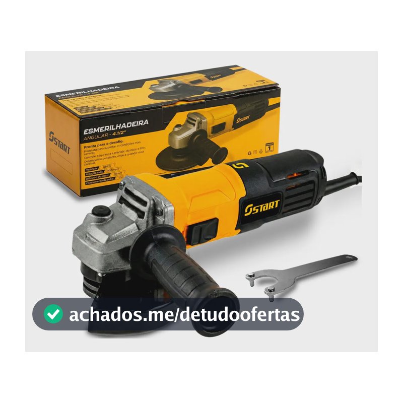 Esmerilhadeira Lixadeira Angular Profissional 780w 115mm 11000rpm Elétrica 60hz St-2444 Start