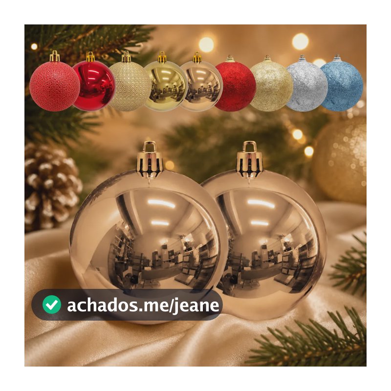 Kit 12 Bolas De Natal 7cm Vermelho Dourado Mts Cores Modelos 17 - Dourado Fire - Lisa
