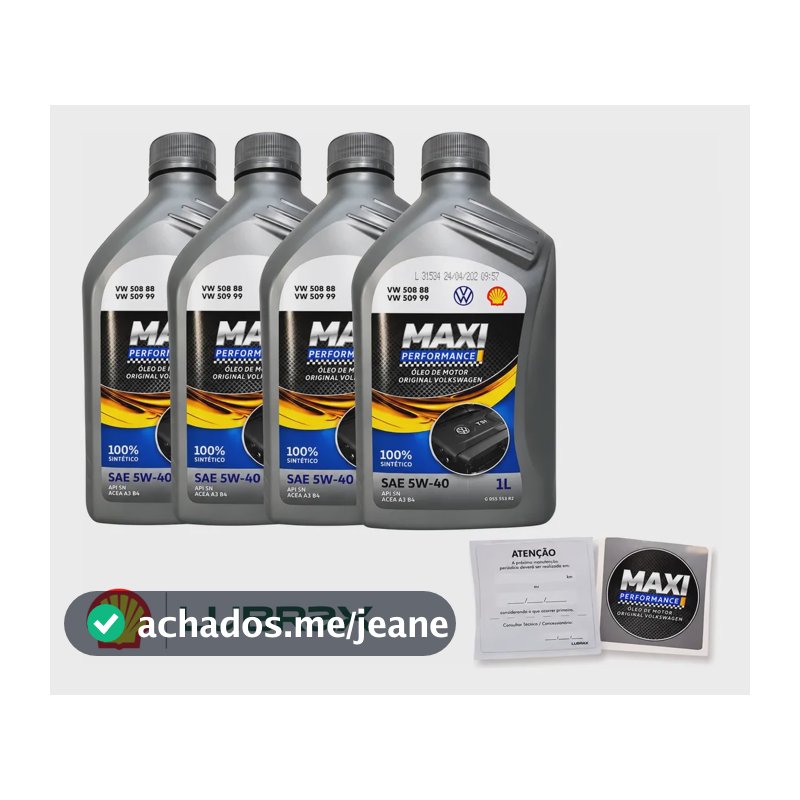 4x Litros De Óleo 5w40 508 88 Maxi Performance Gs55553r2bra