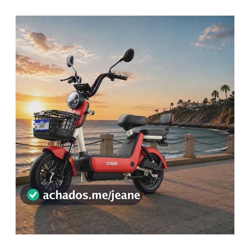Bicicleta Elétrica Cavalletta C2 65km 750w Removível 20ah Vermelho 14