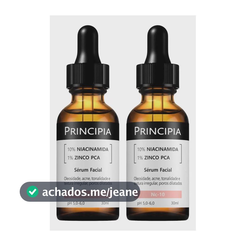 Principia Kit C/ 2 Séruns 10% Niacinamida + 1% Zinco Pca NC-10