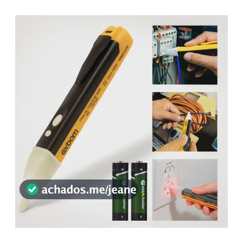 Caneta Detectora De Energia Elétrica Teste Tensão Sonora