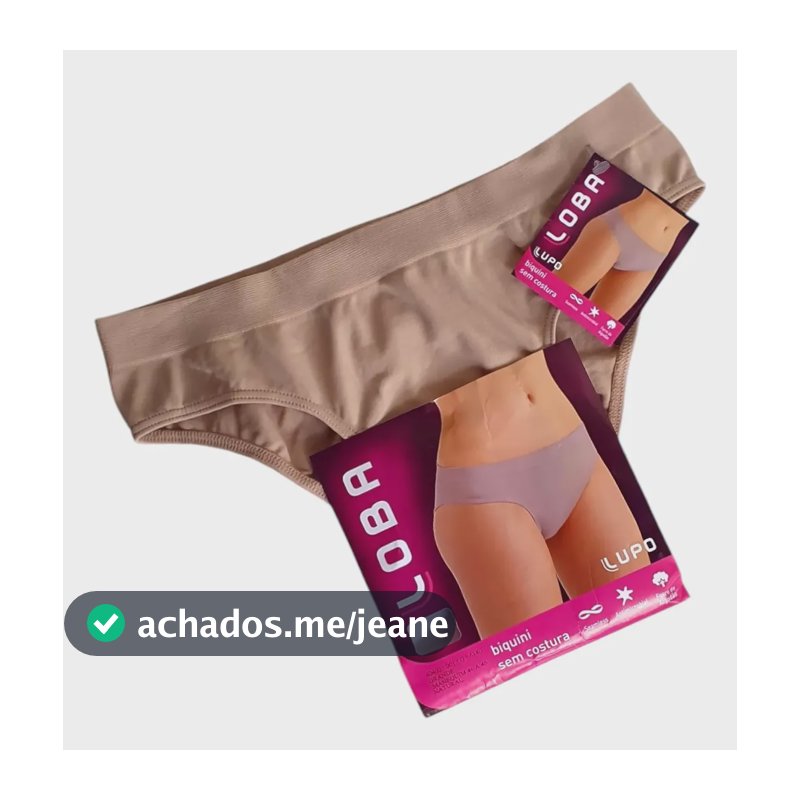 Calcinha Lupo Modelo Biquini Sem Costura T-g Natural Natural - Nude Lisa G