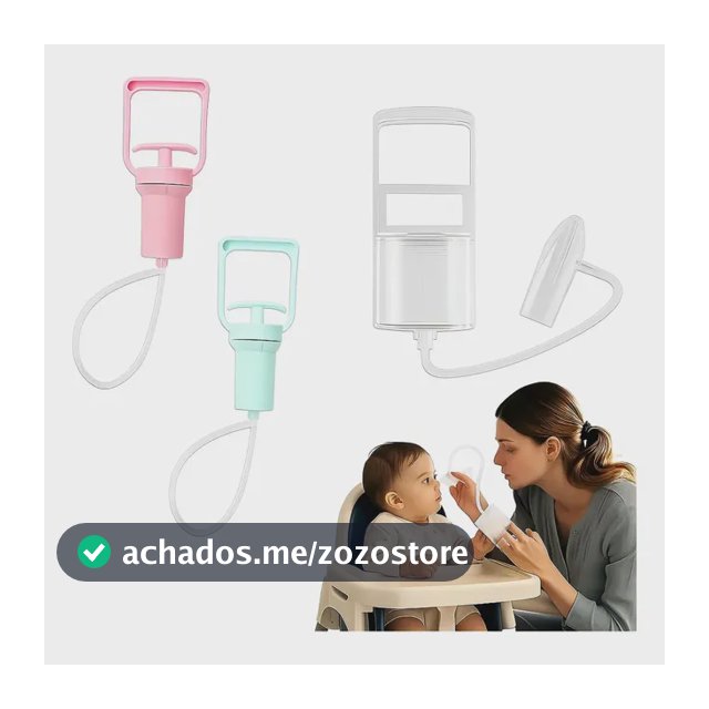 Aspirador Nasal Transparente Sucção Para Nariz Entupido Bebe