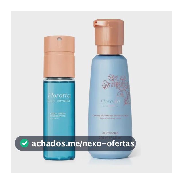 Combo Floratta Blue Crystal: Body Spray + Creme Corporal