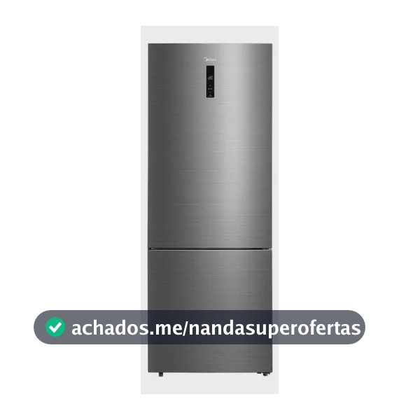 Geladeira Inverse Frost Free 416l Inverter Cor Inox Midea Cor Prateado 110V/220V