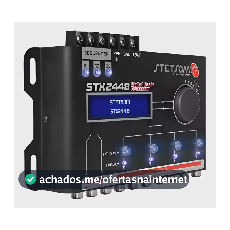Processador Stetsom Stx 2448 Audio Digital Equalizador 12v
