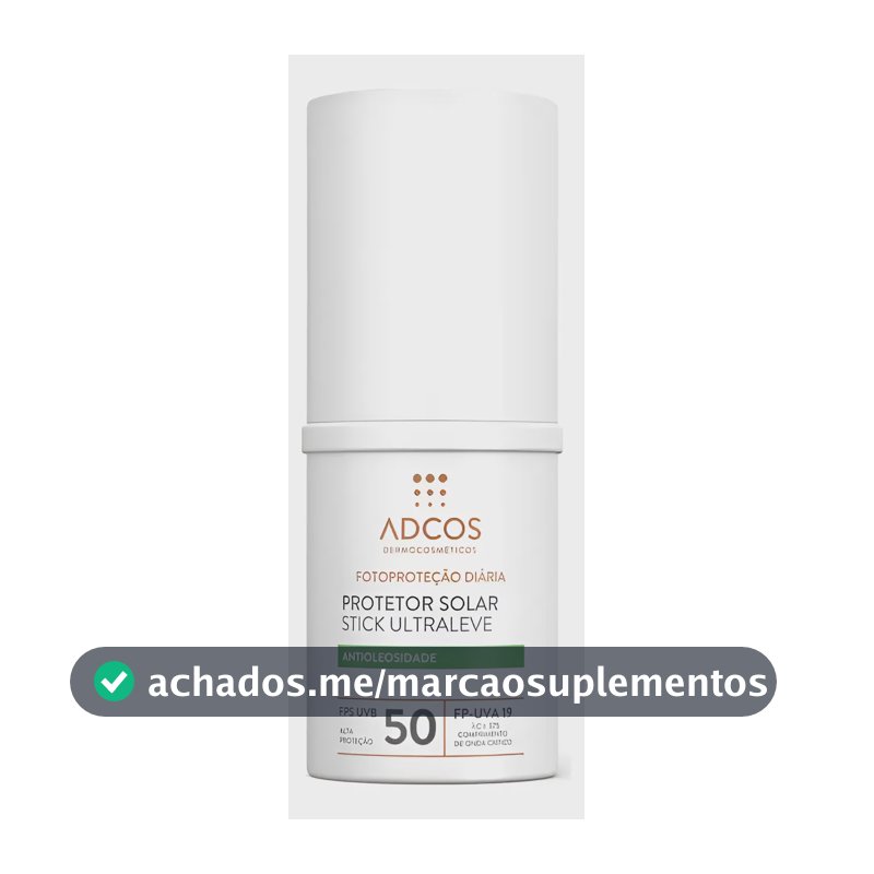 Adcos Protetor Solar Stick Ultraleve Fps 50 15g - Incolor