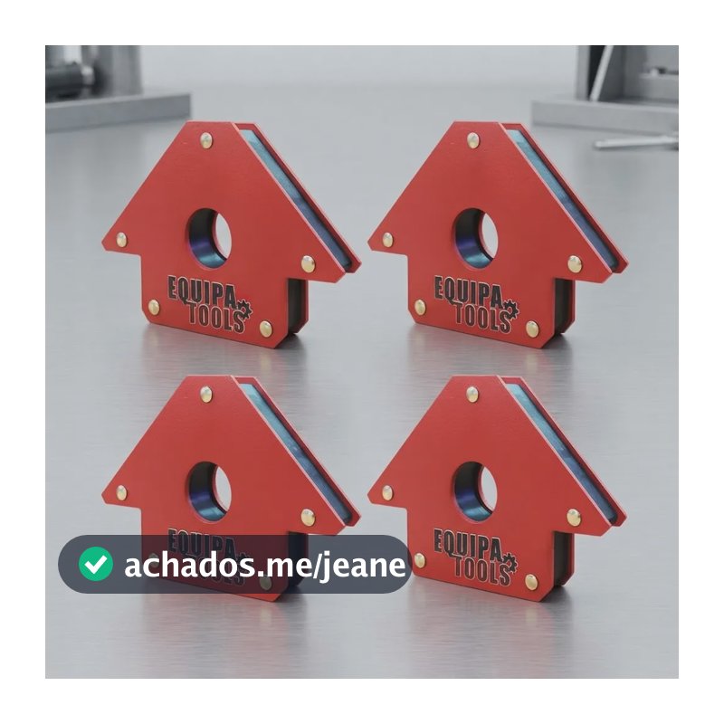 Kit 4 Esquadro Magnetico Para Solda Ferramentas 25libs 12kg