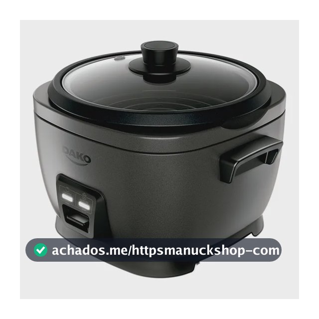 Panela De Arroz Elétrica Dako 700w Com 4 L 10 Xícaras Cinza Cor Cinza-escuro Frequência 60 Hz