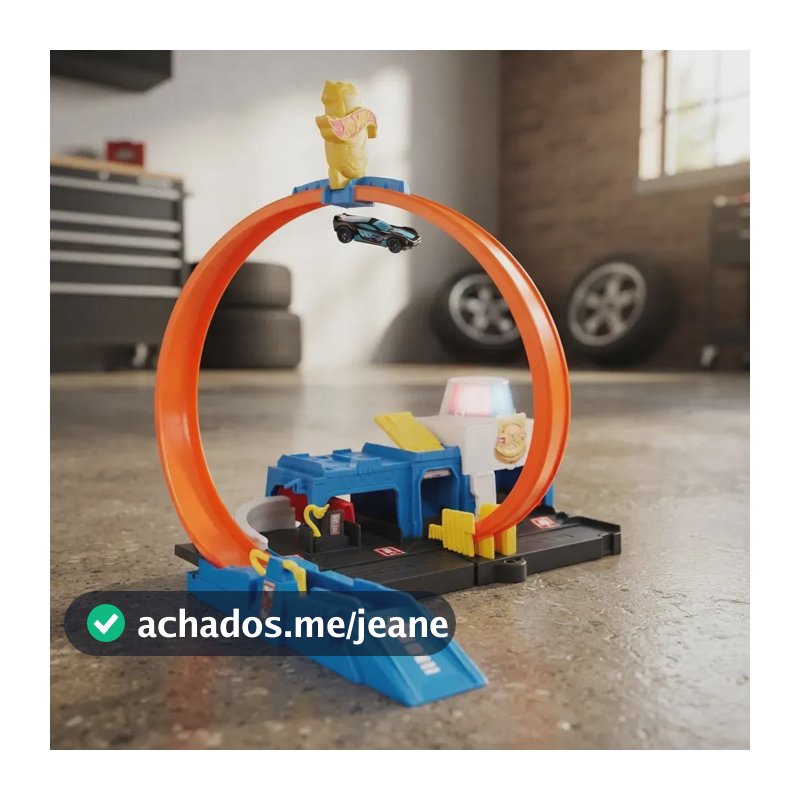 Hot Wheels City Pista De Brinquedo Super Delegacia De Polícia