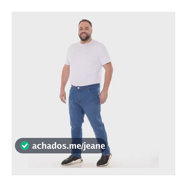 Calça Masculina Jeans Plus Com Lycra Confort 50 Ao 60
