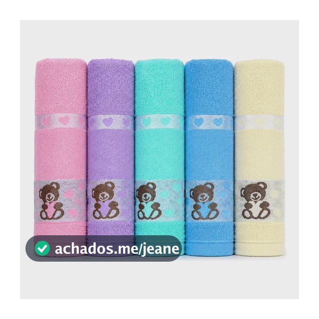 Kit 4 Toalha De Banho Infantil 100% Algodão Personagens Kids