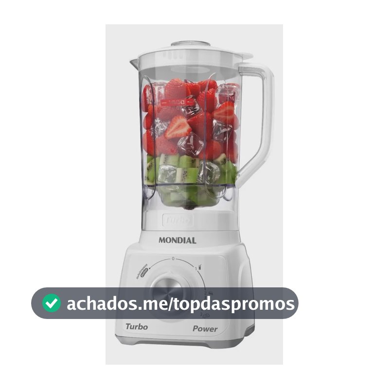 Liquidificador Turbo Power Mondial 550W L-99 WG