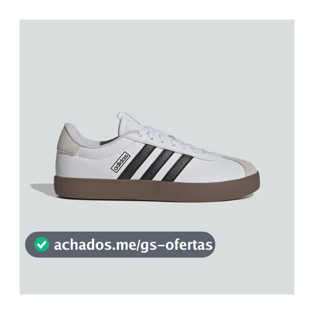 Tênis adidas Feminino Vl Court 3.0 Jk3144 Ftwwht/cblack/greone Liso 34 Br