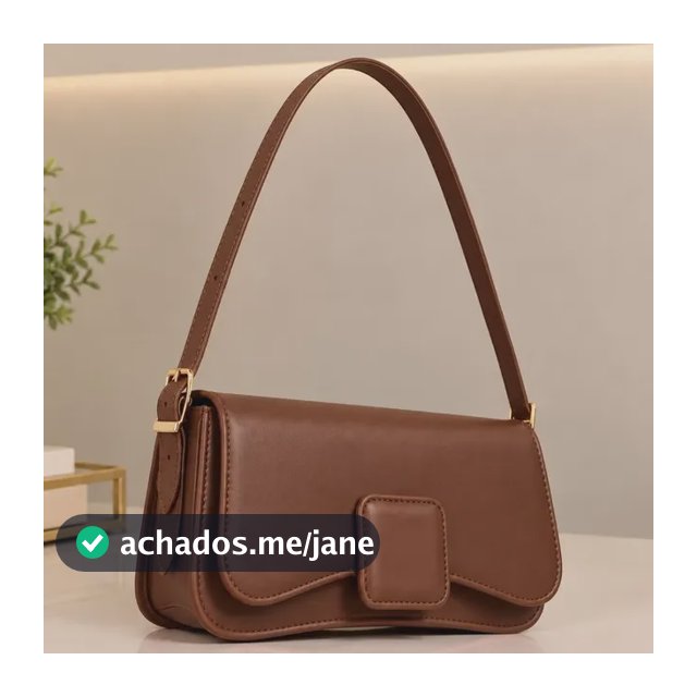 Bolsa Baguete Feminina De Ombro Compacta Casual E Festa