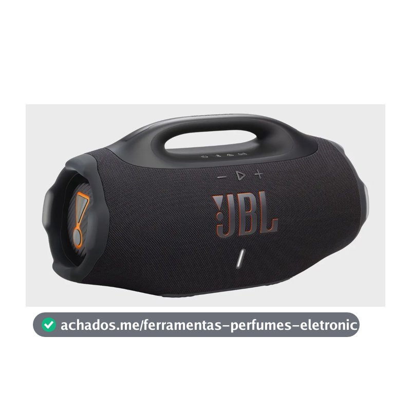 Caixa De Som Bluetooth À Prova D'água Boombox4 Preta Jbl Preto 127/220v