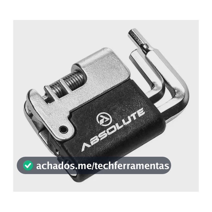 Canivete Kit Ferramentas Absolute 5 Funcões Chave Corrente Preto