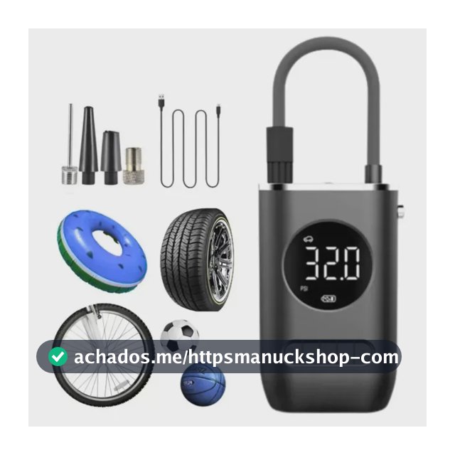 Calibrado De Encher Pneu Portátil Bomba De Ar Calibrador Automotivo Compressor Digital Automotivo Portátil Carro Moto Bike - Multicontrol