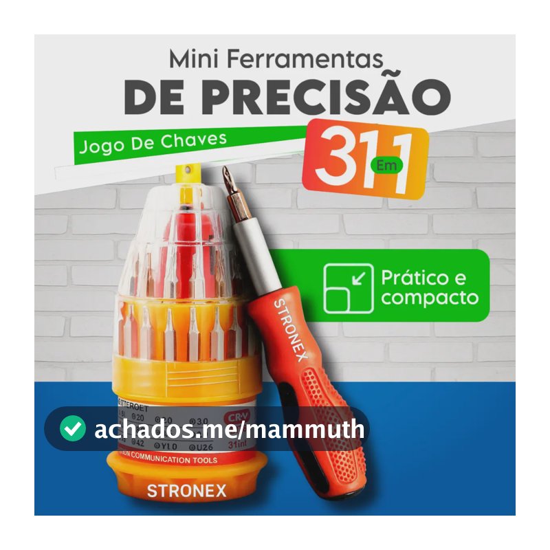 Kit Jogo De Chaves Multiuso 31 Em 1 Mini Ferramentas Maleta Pequena De Chave De Fenda Precisão Portátil Compacto Stronex