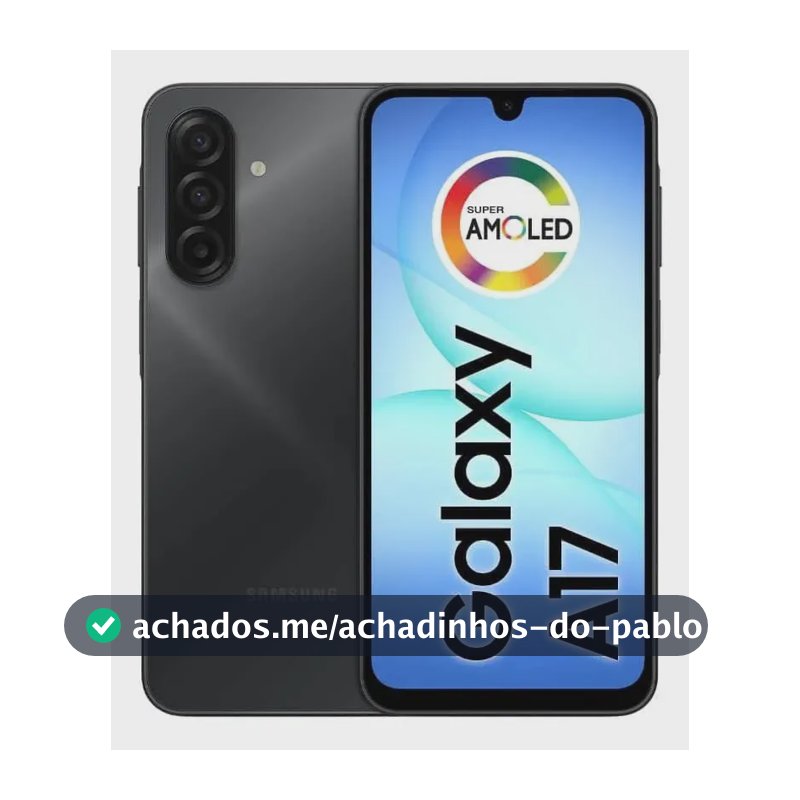 Smartphone Samsung Galaxy A17, 4G, 128GB, 4GB RAM Preto