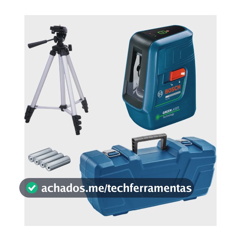Nível Laser Verde Bosch Nivelox G GLL 3XG 20m 3 Linhas + Tripé