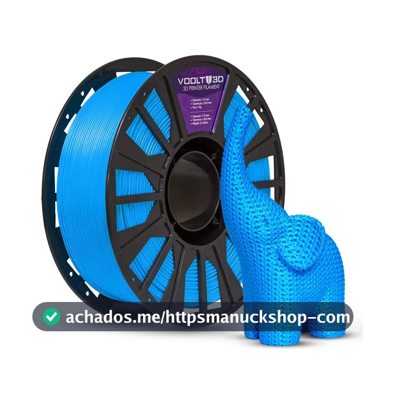 Filamento Azul Premium 1kg Para Imprimir Peças Impressoras 3D Nacional Voolt3D