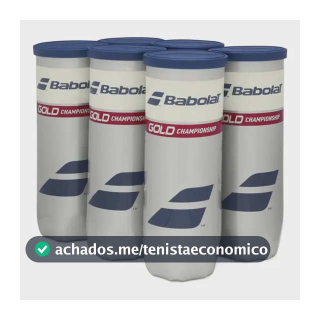 Bola De Tênis Babolat Gold Championship Pack Com 6 Tubos Verde
