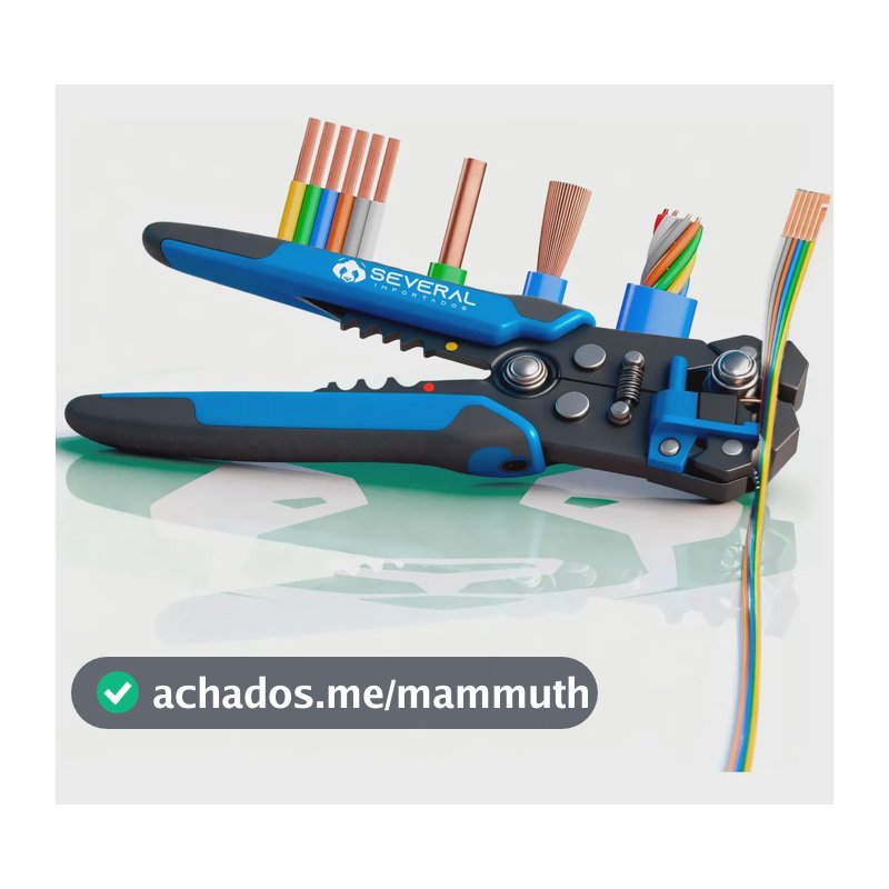 Alicate Desencapador e Crimpador Automático 8 para Fios de 0.2 a 6.0 mm2