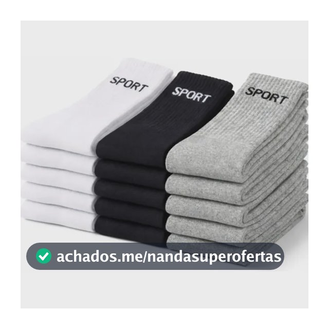 Kit 12 Pares Meias Cano Alto Algodão Para Esporte Academia Sortidas 40-46