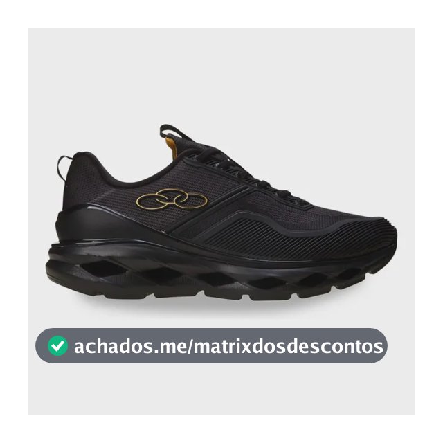 Tênis Olympikus Masculino Gama Preto/preto Liso 41 Br