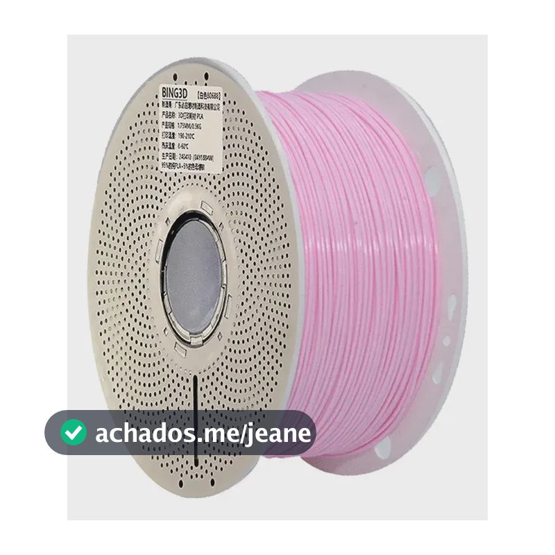 Filamento Pla Impressão Premium 3d 1kg 1.75mm Rosa Rosa