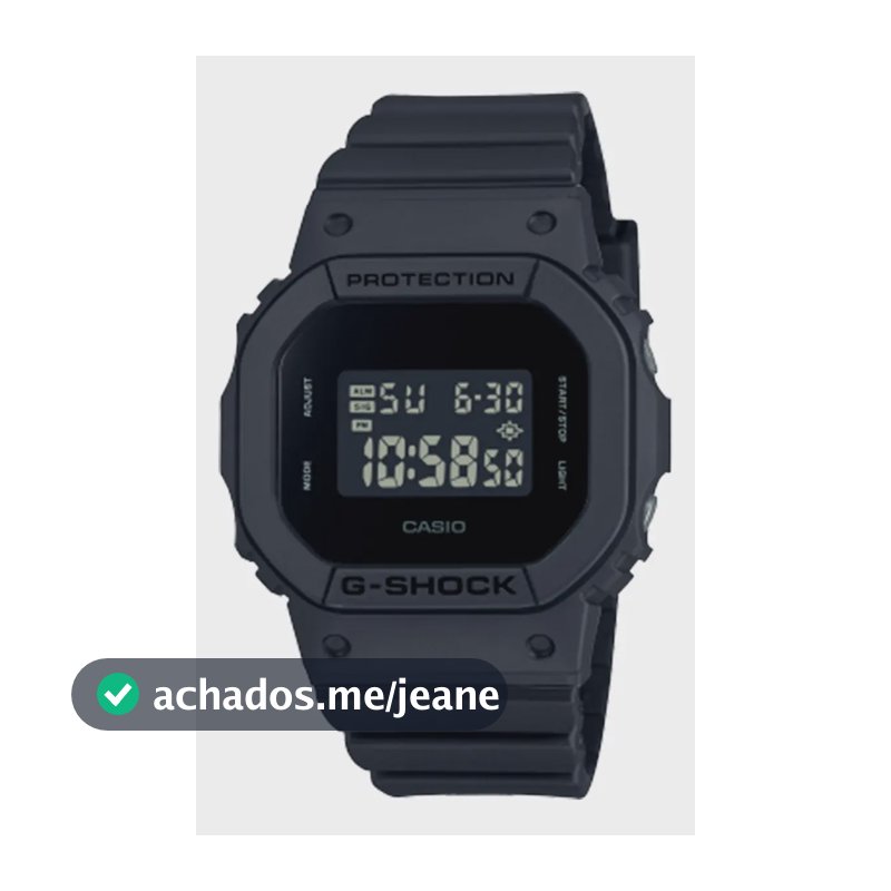 Relógio Casio Gmd-s5610bb-1dr G-shock, Pulseira Preta Preto