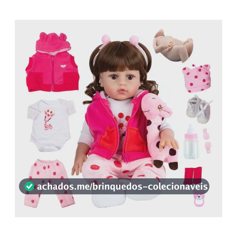 Bebê Reborn Boneca Sweetie 48cm Realista Presente Premium