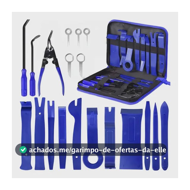 Kit Espátulas Tira Grampos Forro Porta Molduras Carro 19pcs