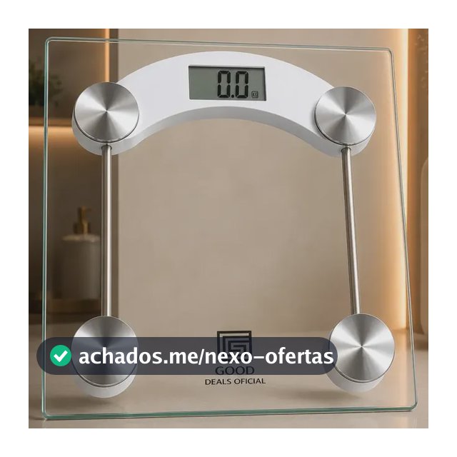Balança Digital De Vidro Good Deals Até 180kg Portatil Corporal