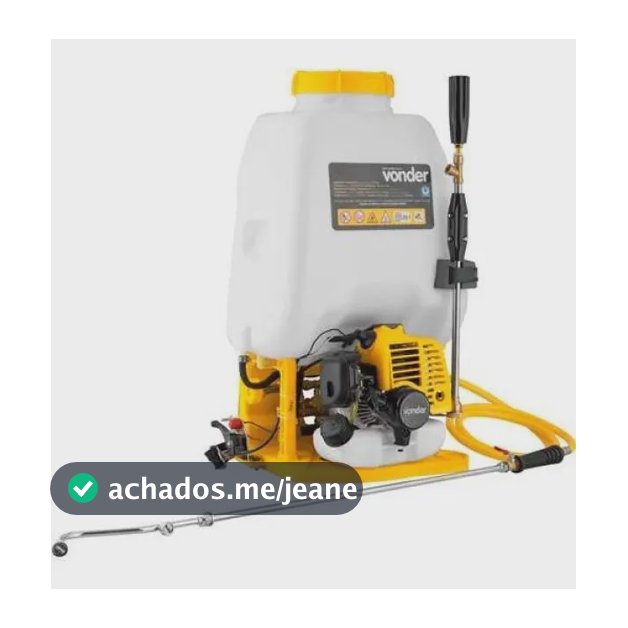 Pulverizador Costal Gasolina 25 Litros Vonder Motor 2 Tempos Cor Branco