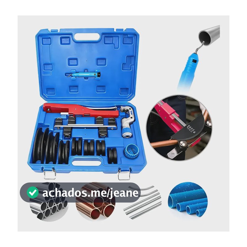 Curvador Tubos Canos De Cobre Ferramentas Dobrador 1/4 A 7/8 Azul