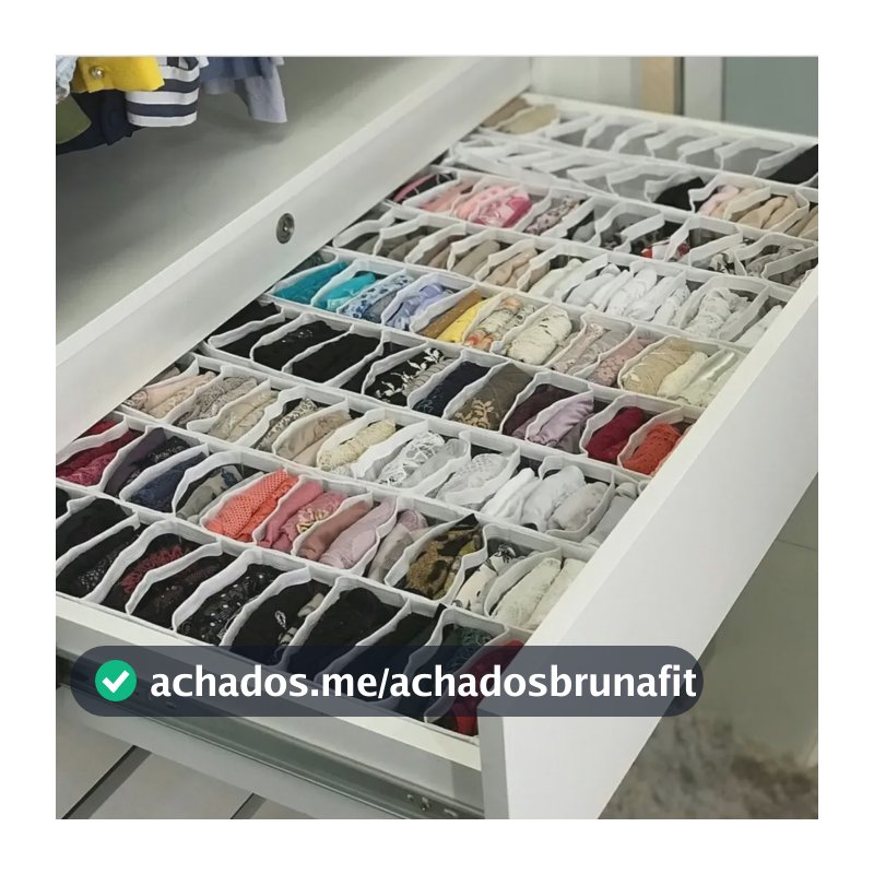 Organizador De Gavetas / Colmeia 10 Nichos Branco/transparente
