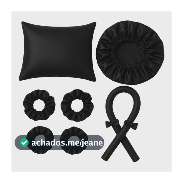 Modelador De Cachos + Touca De Cetim + Fronha Cetim Xuxinha