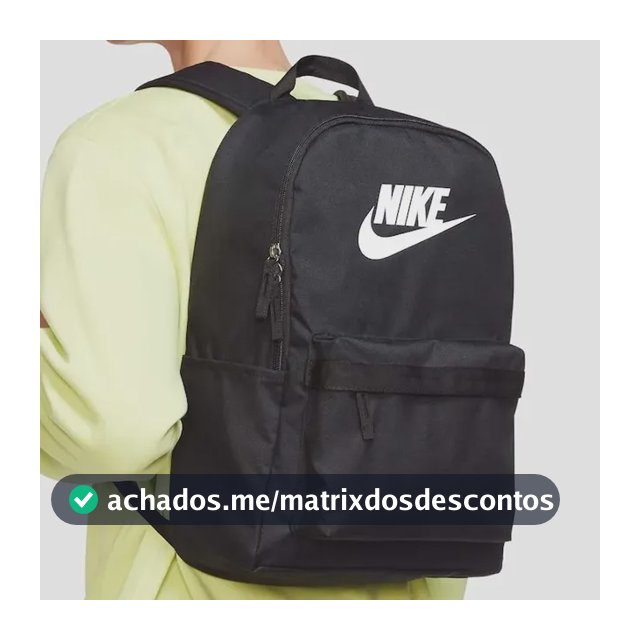 Mochila Nike Heritage Unissex Preto