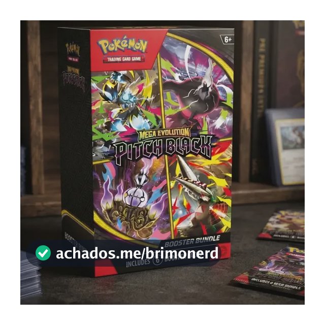 Pokémon Combo De Booster Bundle Pitch Black Me5 - Inglês Pkm-me50-bbundle-en Inglês
