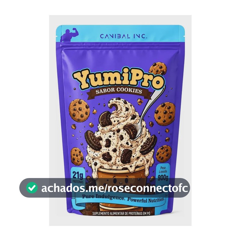 Yumi Pro 900g Canibal Whey Protein Concentrado 21g Protein Cookies