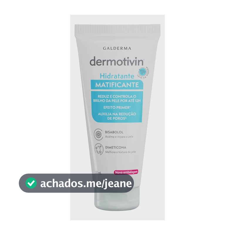 Dermotivin Hidratante Matificante Facial para Pele Oleosa 50ml