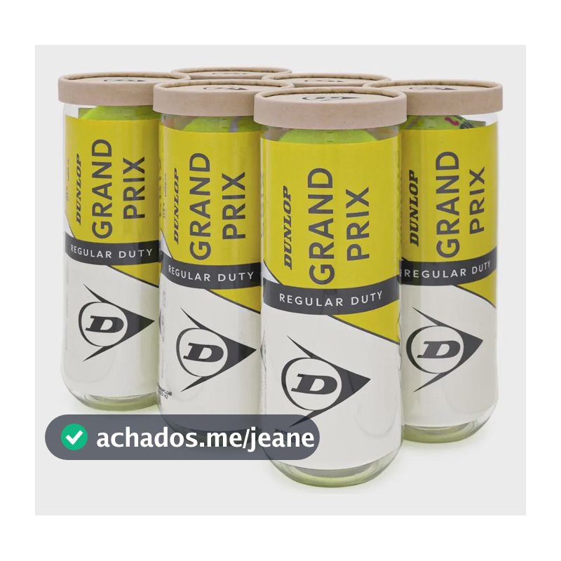 Bola De Tênis Dunlop Grand Prix Regular Duty Saibro 6 Tubos