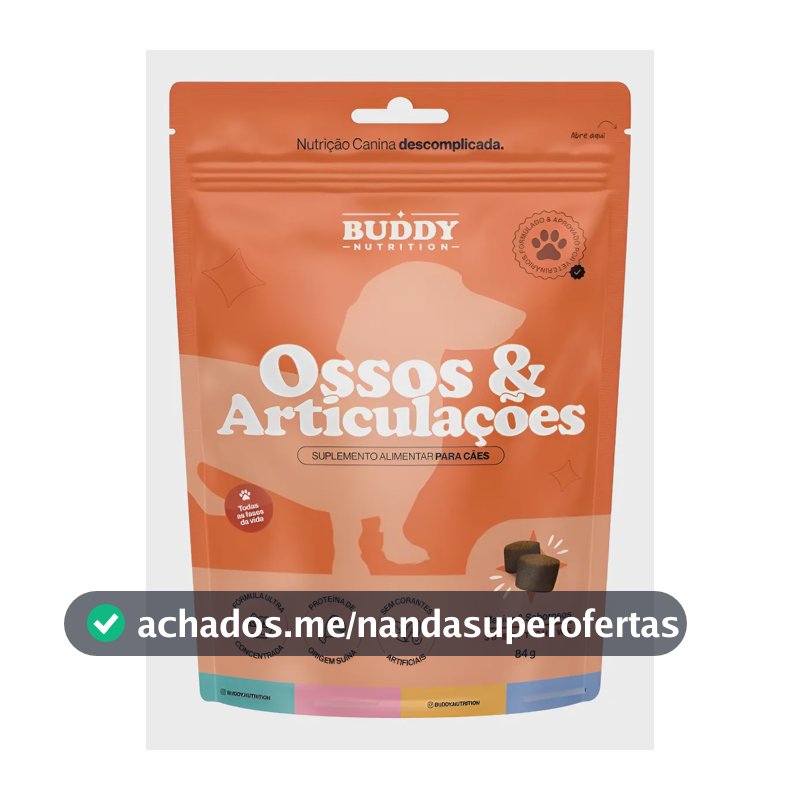 Ossos & Articulações - Buddy Nutrition 30 Soft Chews - Pouch