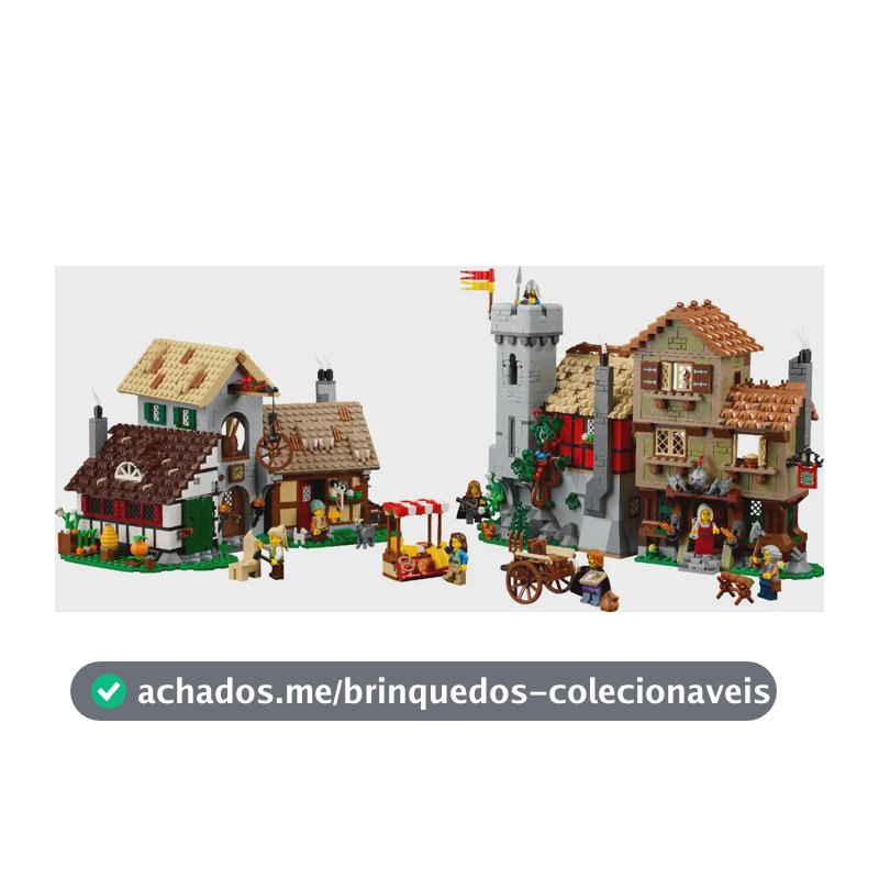 Conjunto de construção medieval Lego Icons Plaza Mayor 10332