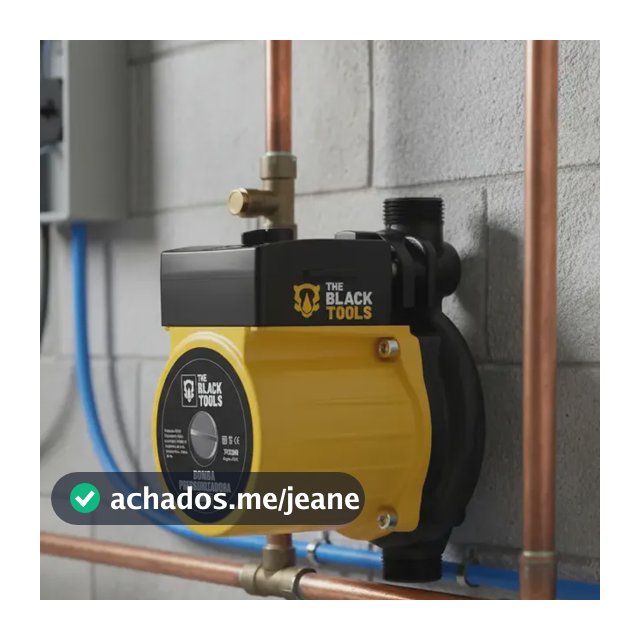 Bomba Pressurizadora De Água 120w 1600l/h Para Aumentar Pressão Da Água Processador Tps120 The Black Tools