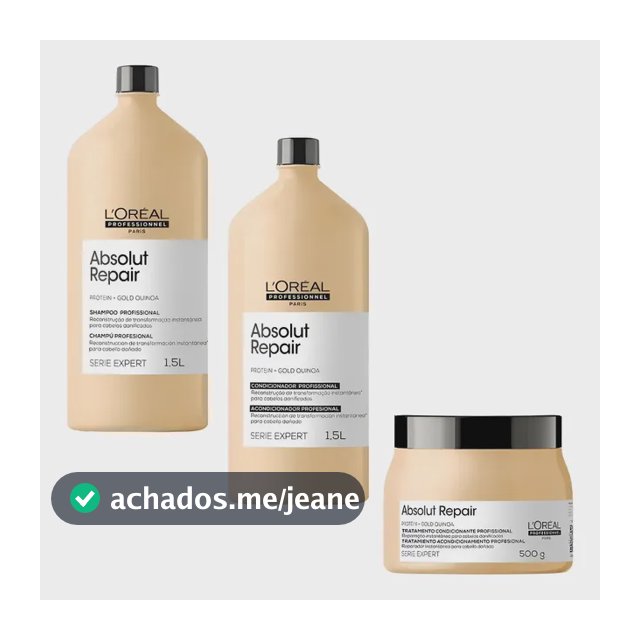 Kit L'oreal Absolut Repair  Sh 1.5l E Cond 1.5l Masc 500g